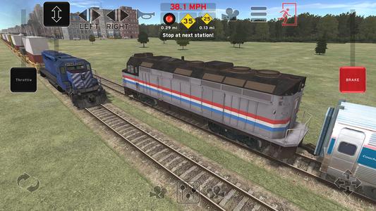 Train and rail yard simulator