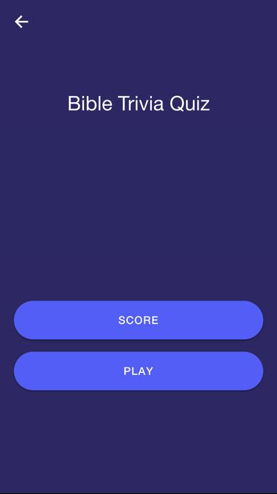 Bible Trivia Quiz