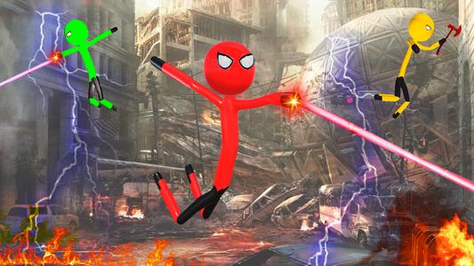 Stickman: Rope Hero Crime City