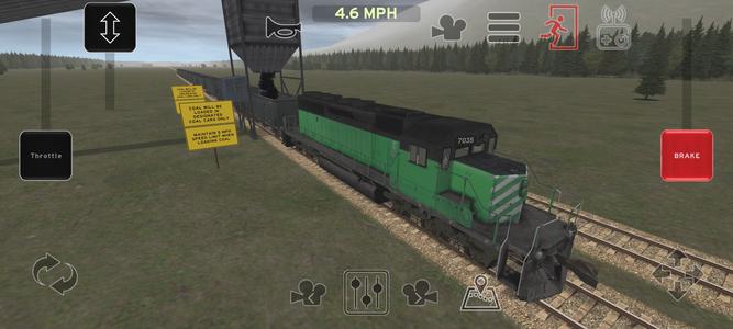 Train and rail yard simulator