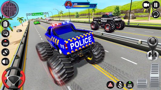 Police Monster Truck Car Games