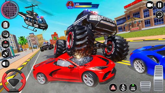 Police Monster Truck Car Games