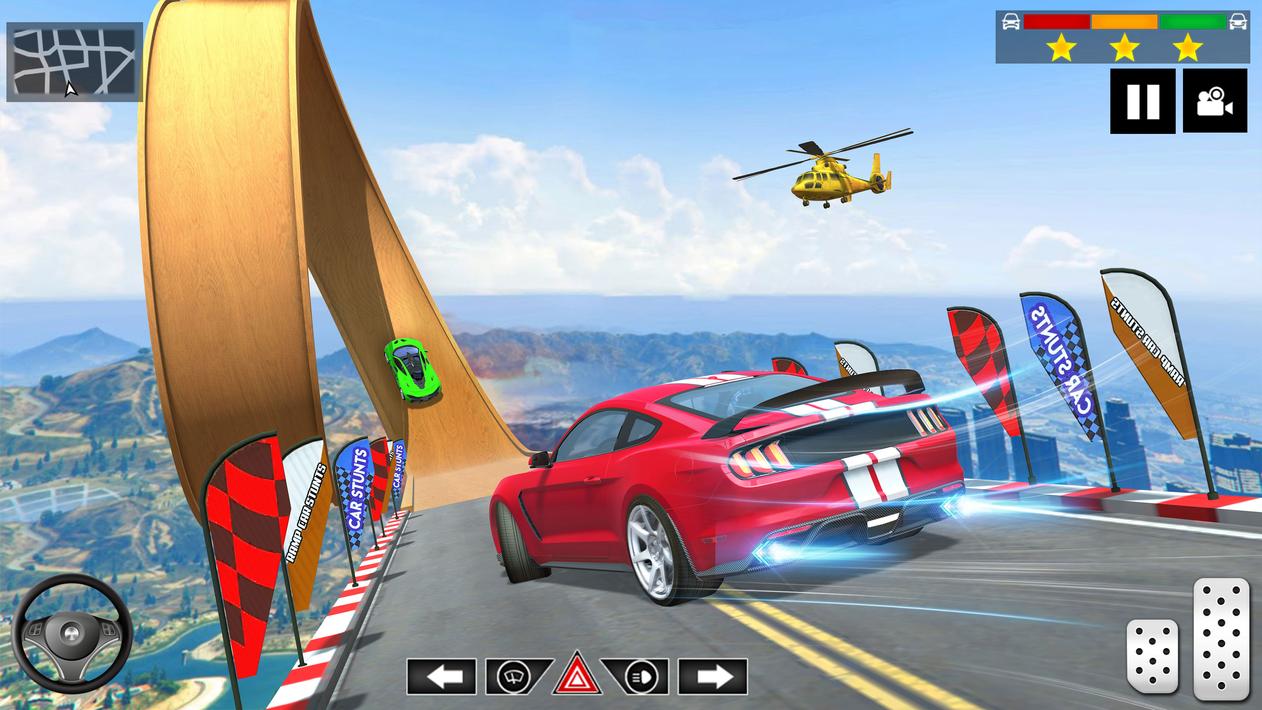 Mega Ramp Car Stunts Crazy Car