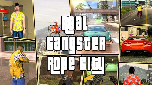 Real Gangster Rope Hero City