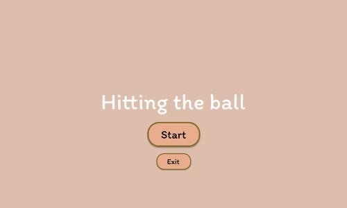 Hitting the ball