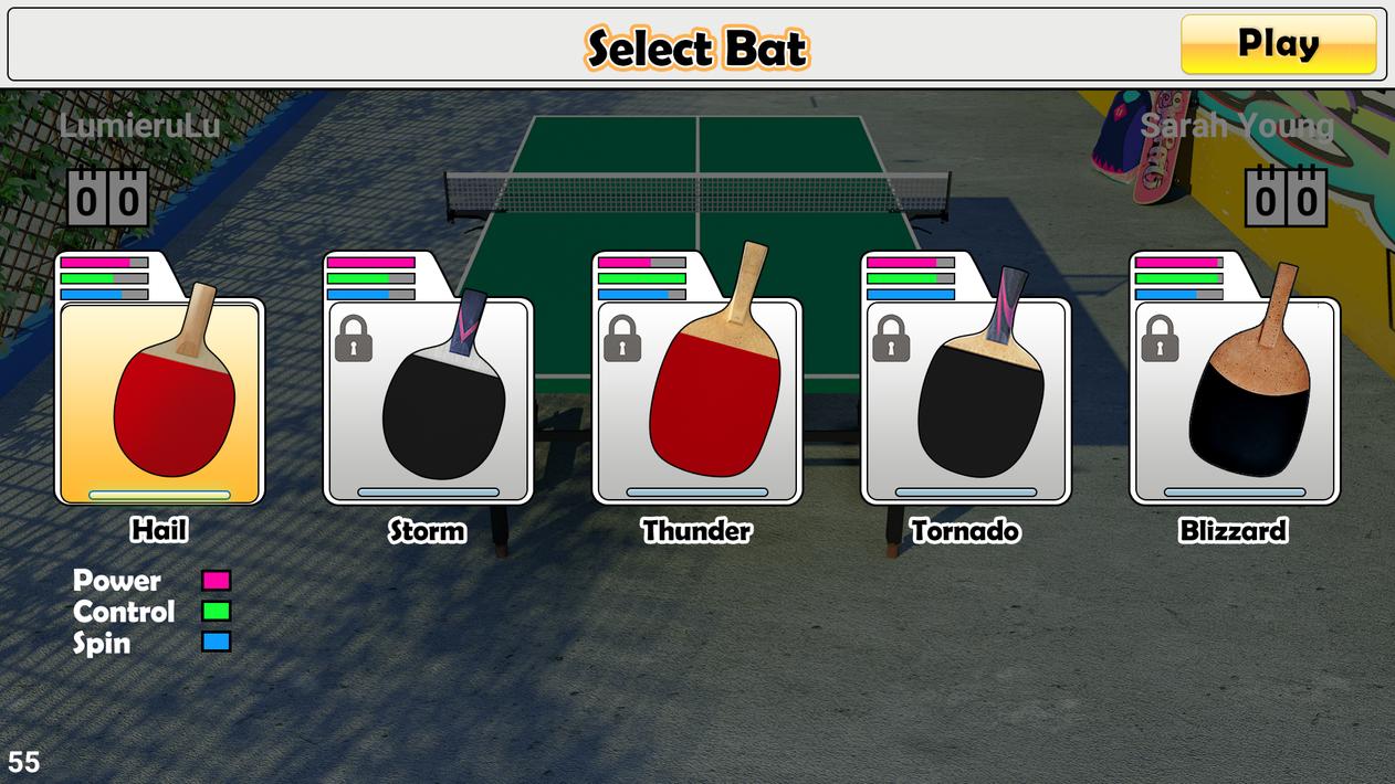 Virtual Table Tennis