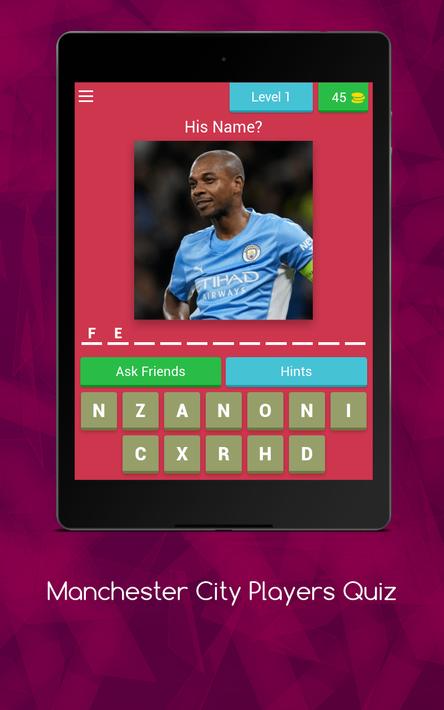 Manchester City Player's Quiz