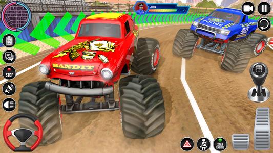 Police Monster Truck Car Games