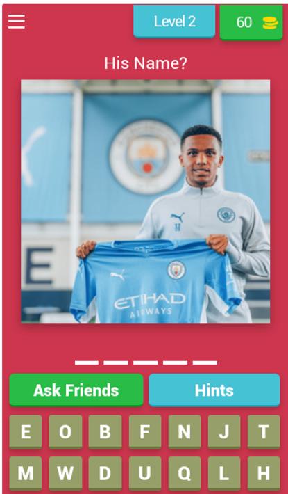 Manchester City Player's Quiz