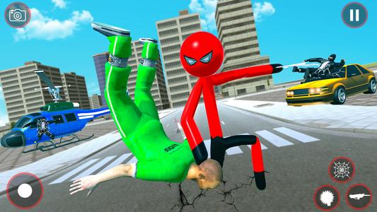 Stickman: Rope Hero Crime City