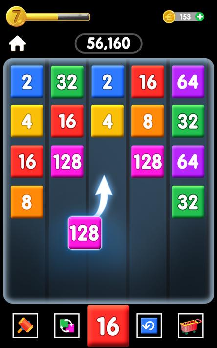 2048 Number Game: Blocks Merge