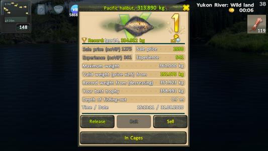 World of Fishers, Fishing game