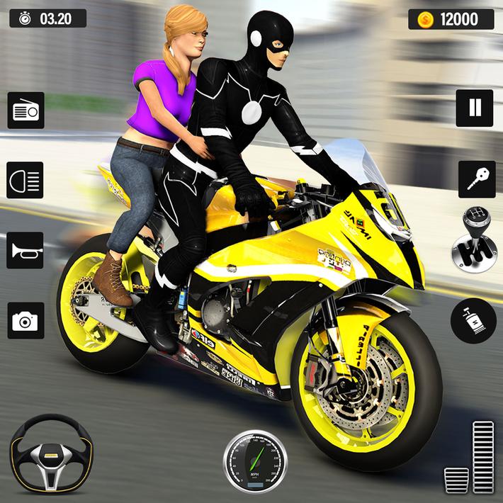 Superhero Bike Taxi: Bike Game