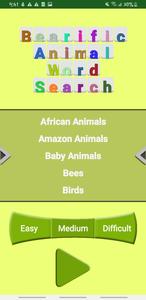 Bearific Animal Word Search