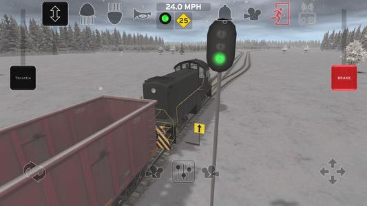 Train and rail yard simulator