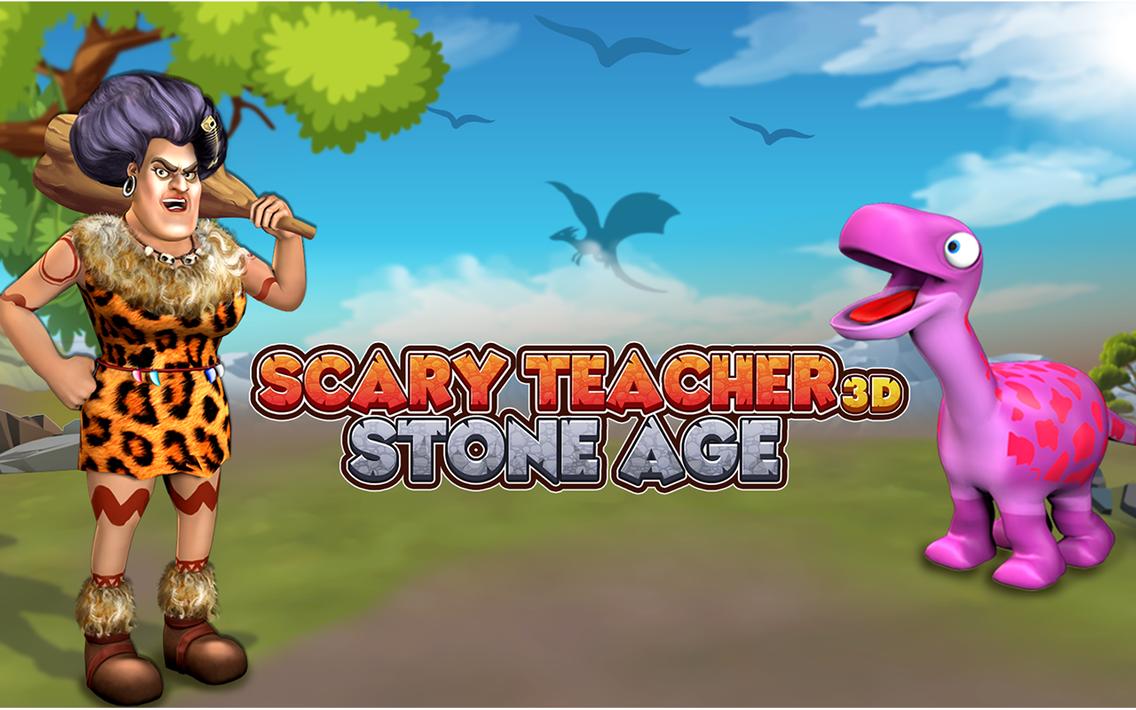 Scary Teacher Stone Age