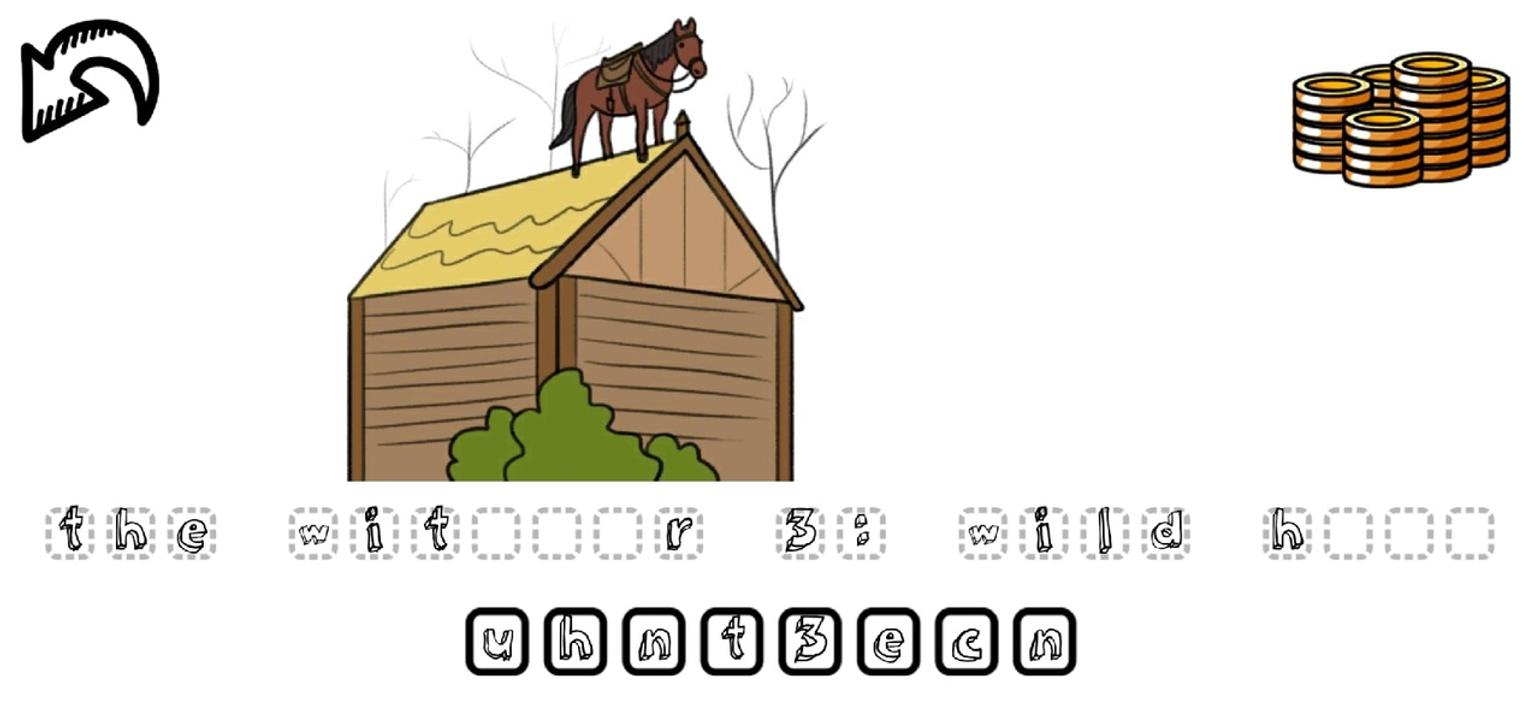 Guess game by drawing puzzle