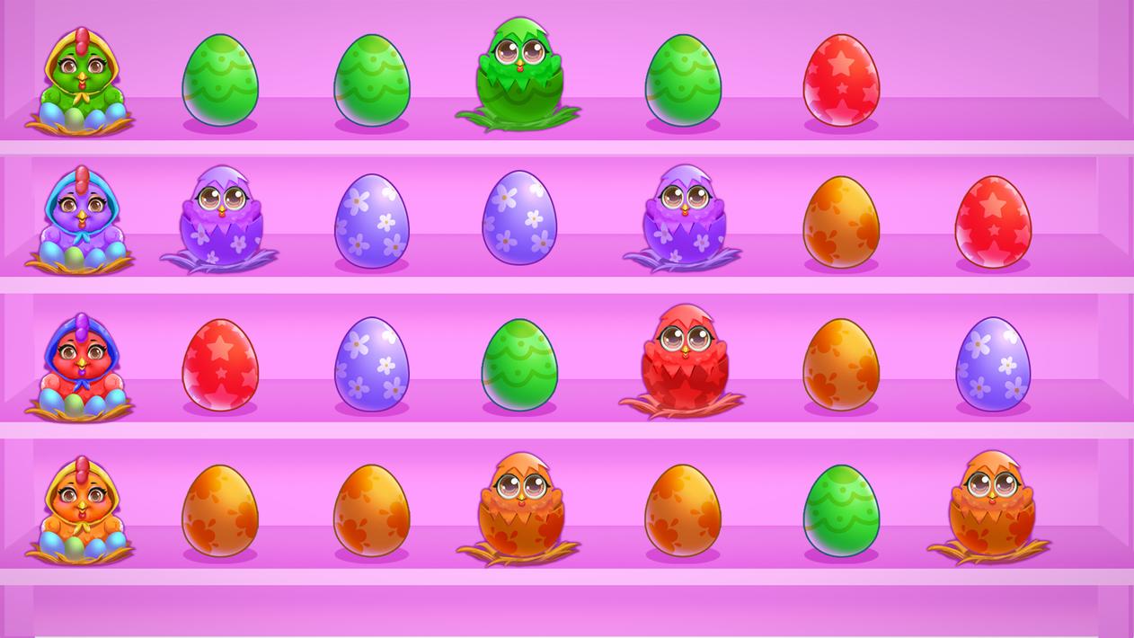 Egg Puzzle - Sort By Color