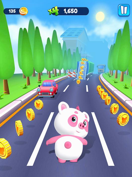 Piggy Panda Run: Fun Game