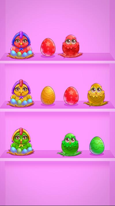 Egg Puzzle - Sort By Color