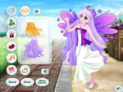 Dress Up Angel Anime Girl Game