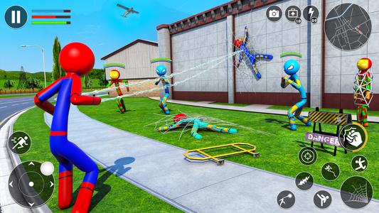 Stickman Rope Hero-Spider Game