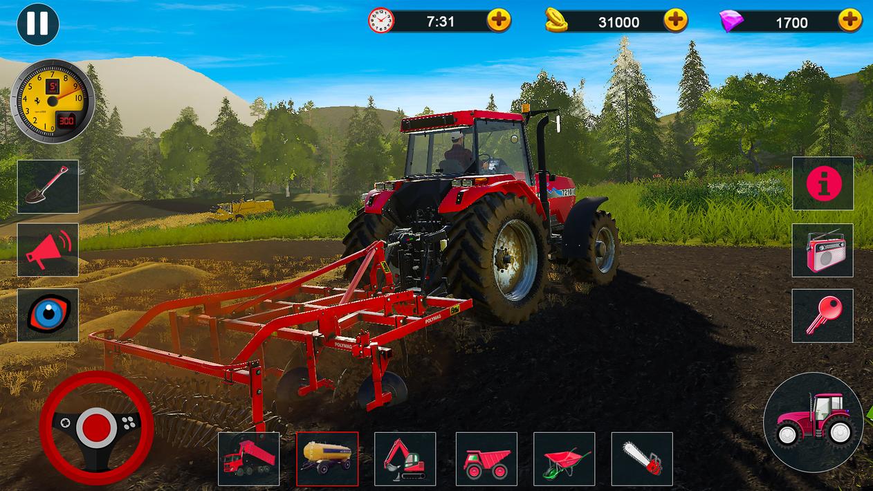 Tractor Drive : Farming Sim 23