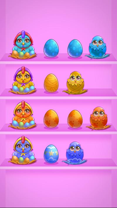 Egg Puzzle - Sort By Color