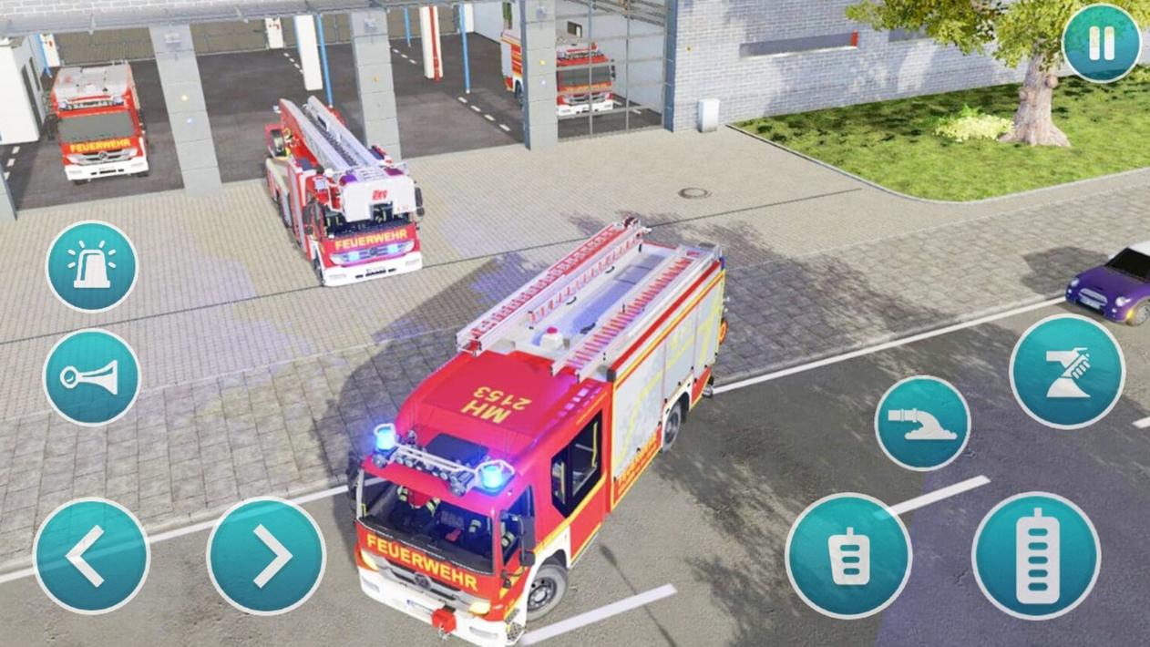 Emergency Police Fire Truck 3d