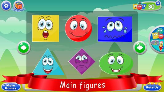 Learn shapes — kids games