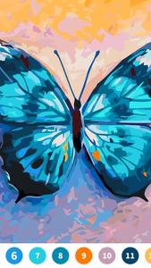 Butterfly Paint by Number Game