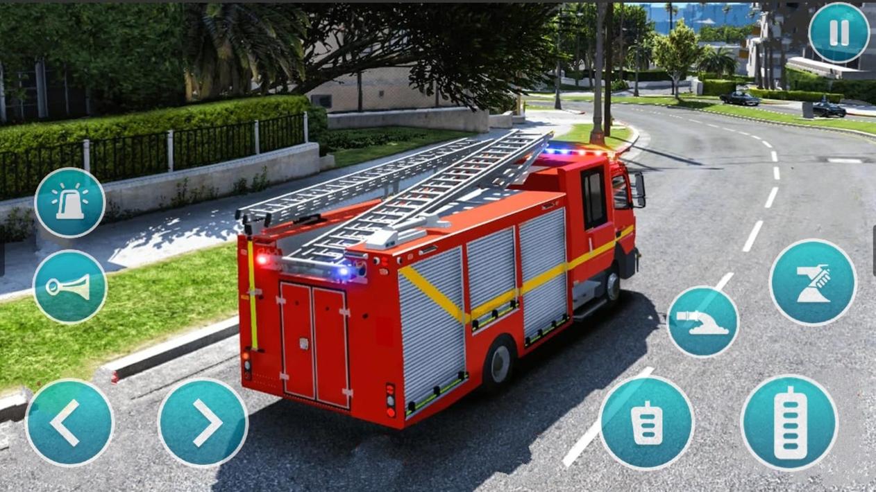 Emergency Police Fire Truck 3d