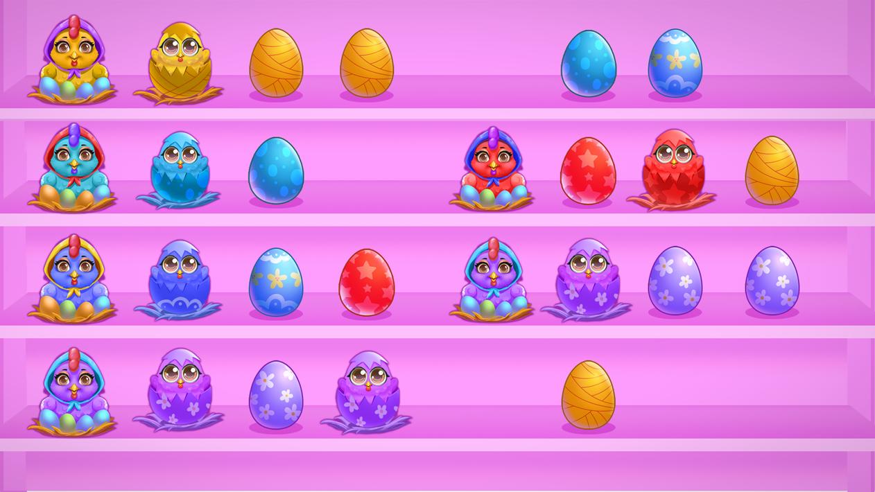 Egg Puzzle - Sort By Color