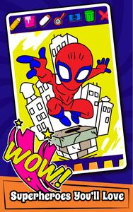 Superhero Coloring Book Games