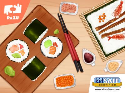 Sushi Maker Kids Cooking Games