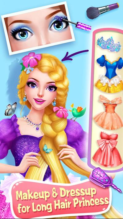 Long Hair Princess Salon Games