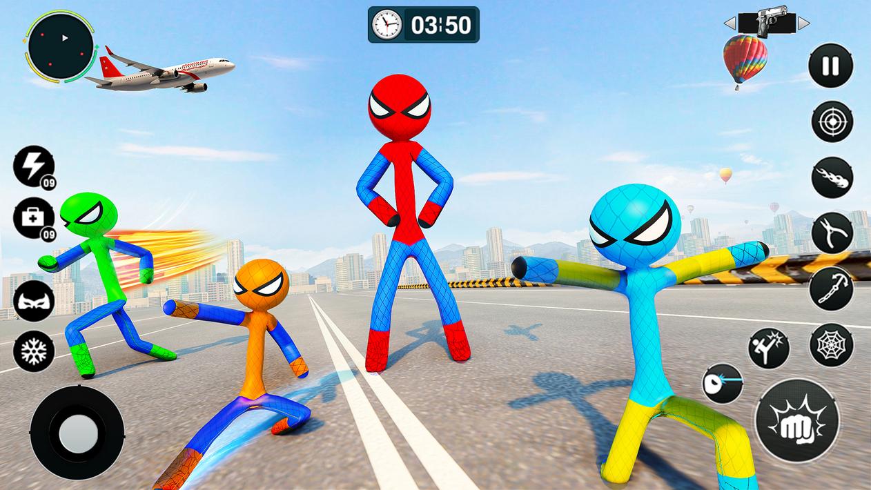 Flying Spider Rope Hero Games