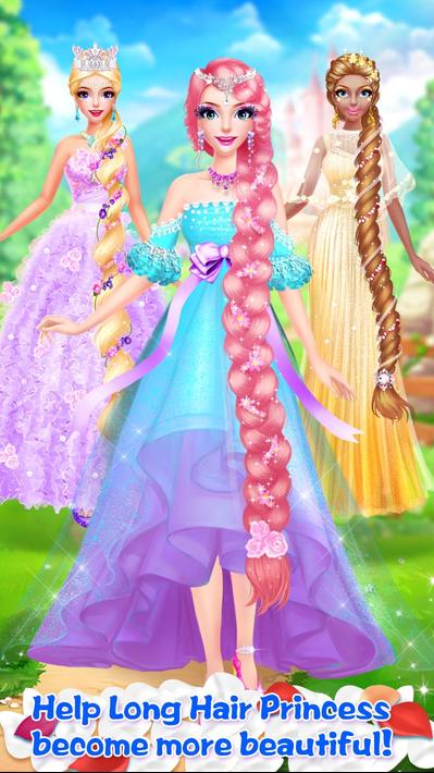 Long Hair Princess Salon Games