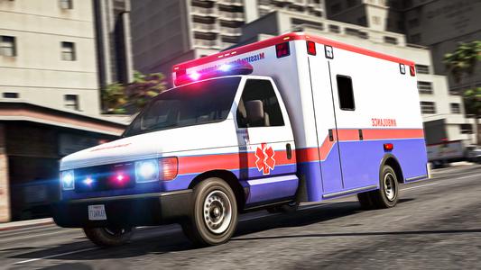 Rescue Ambulance American 3D