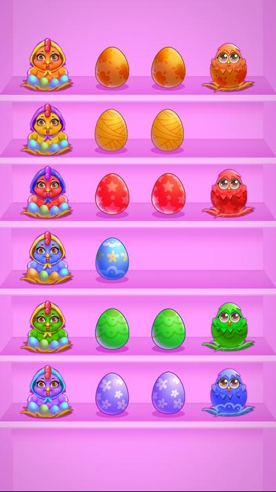 Egg Puzzle - Sort By Color