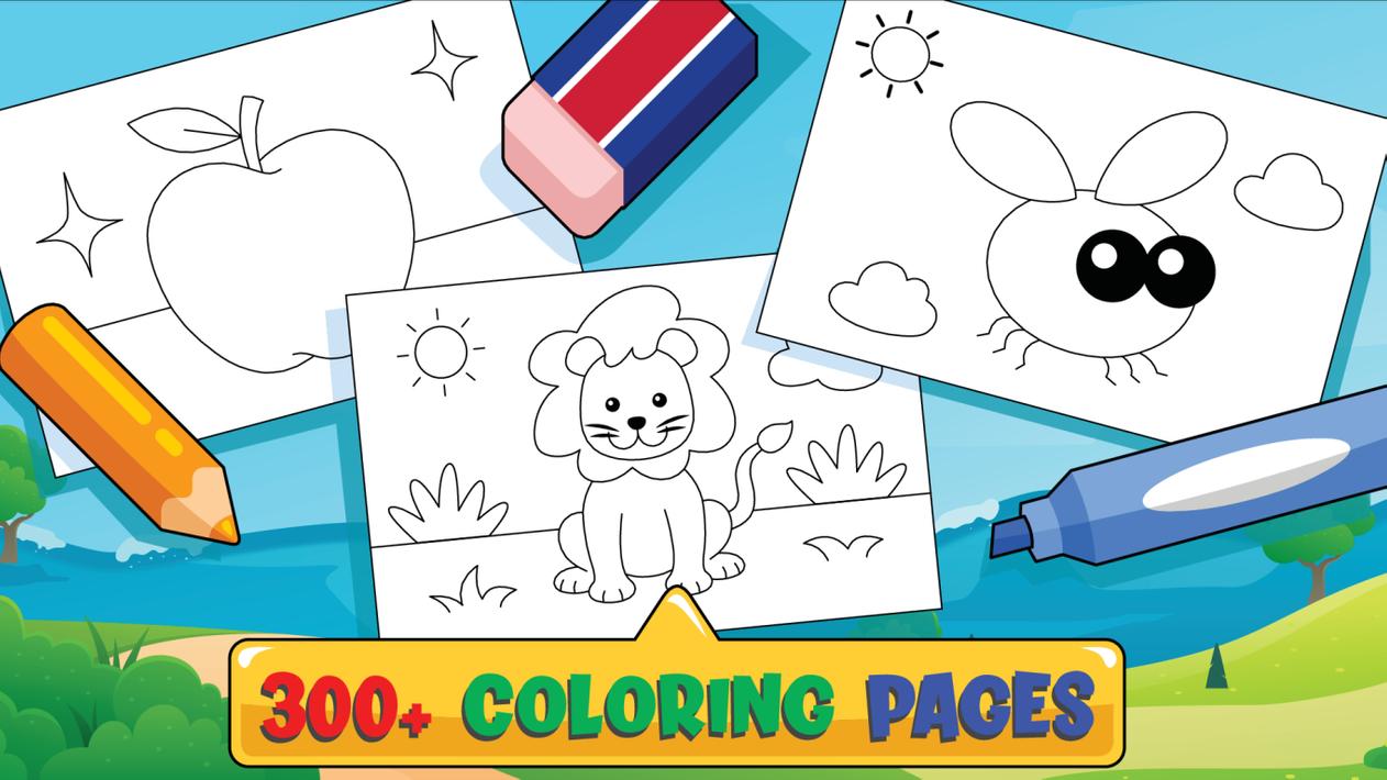 Kids Coloring Book Color Learn