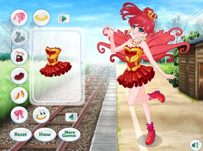 Dress Up Angel Anime Girl Game