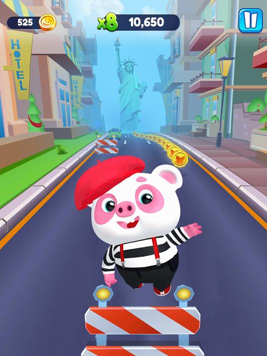 Piggy Panda Run: Fun Game