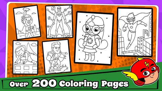 Superhero Coloring Book Games