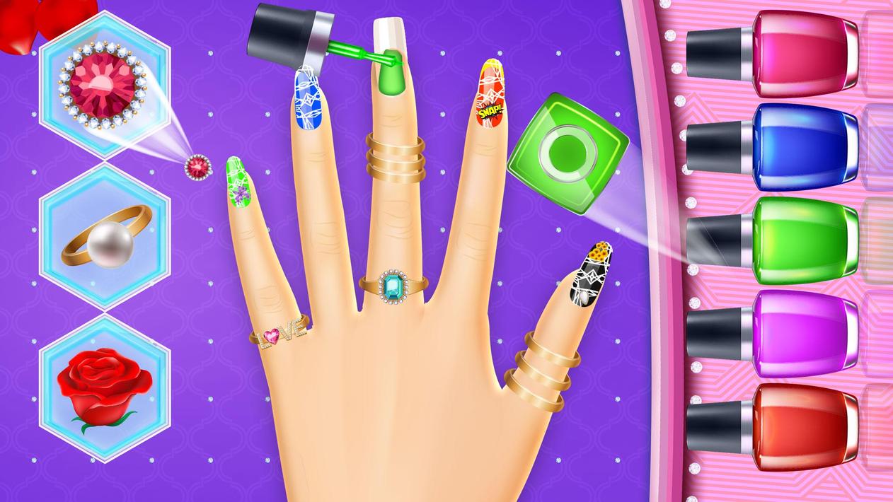 Girls Acrylic Nail Art Games