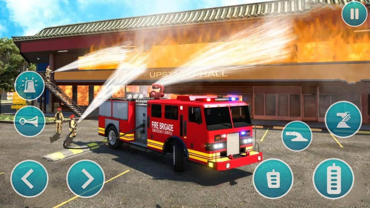 Emergency Police Fire Truck 3d