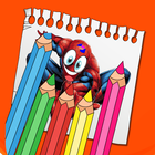 coloring hero spider book man