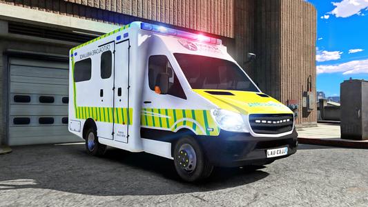 Rescue Ambulance American 3D