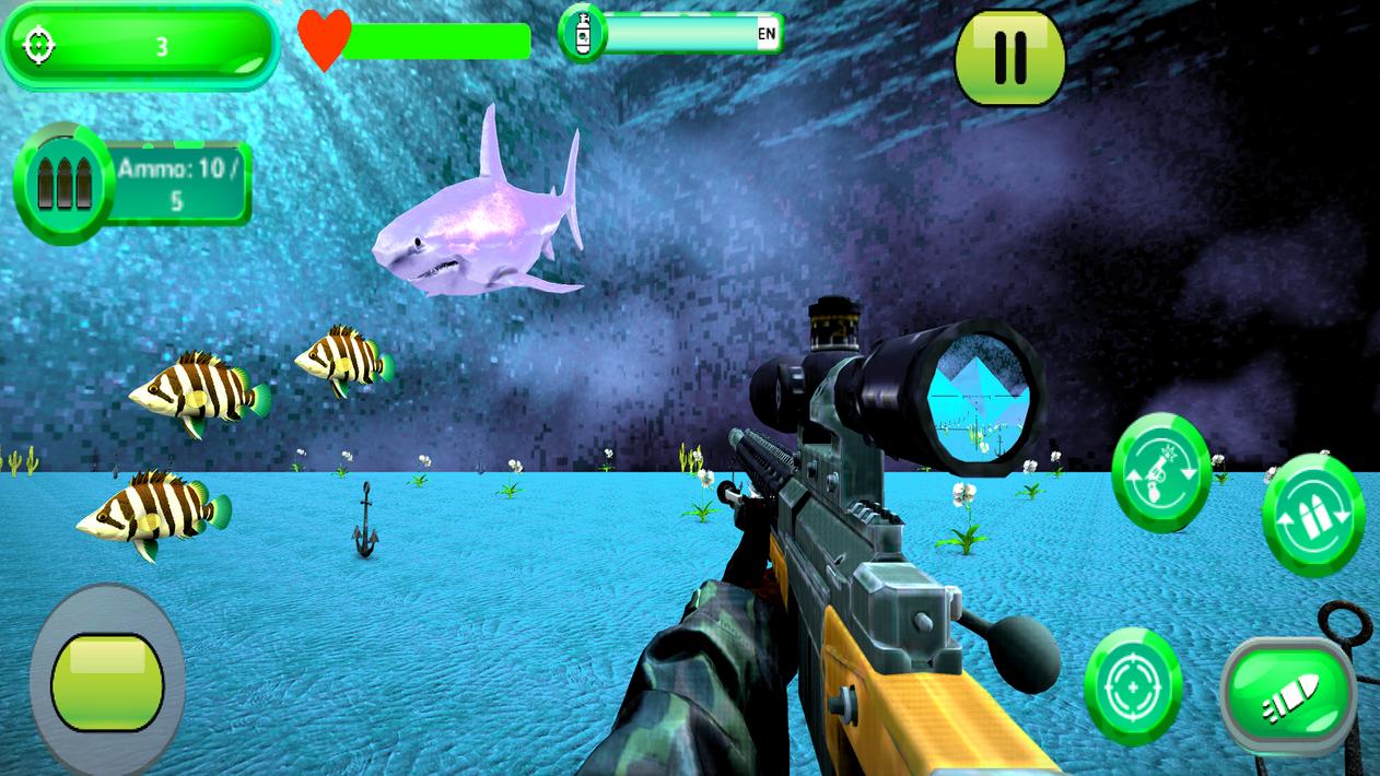 FPS Sniper - Hungry Shark