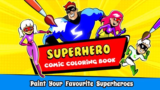 Superhero Coloring Book Games